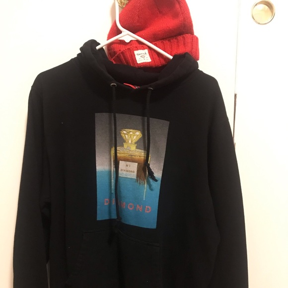 Diamond Supply Co. Other - Diamond supply co black hoodie and beanie 2 piece
